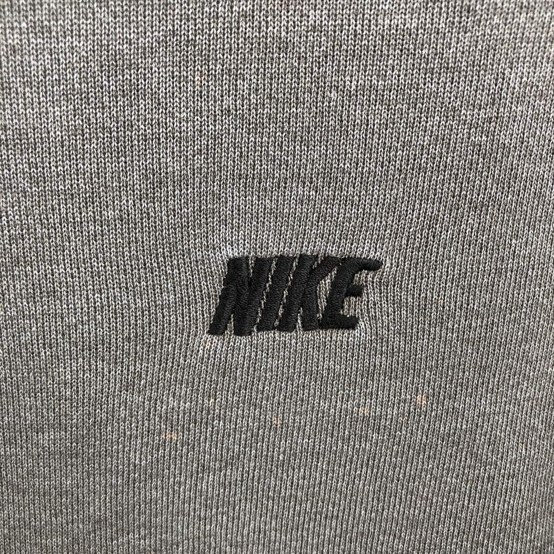 Nike logo sweatshirt, sweatshirt, men's size XL cotton Charcoal Vintage Second Hand