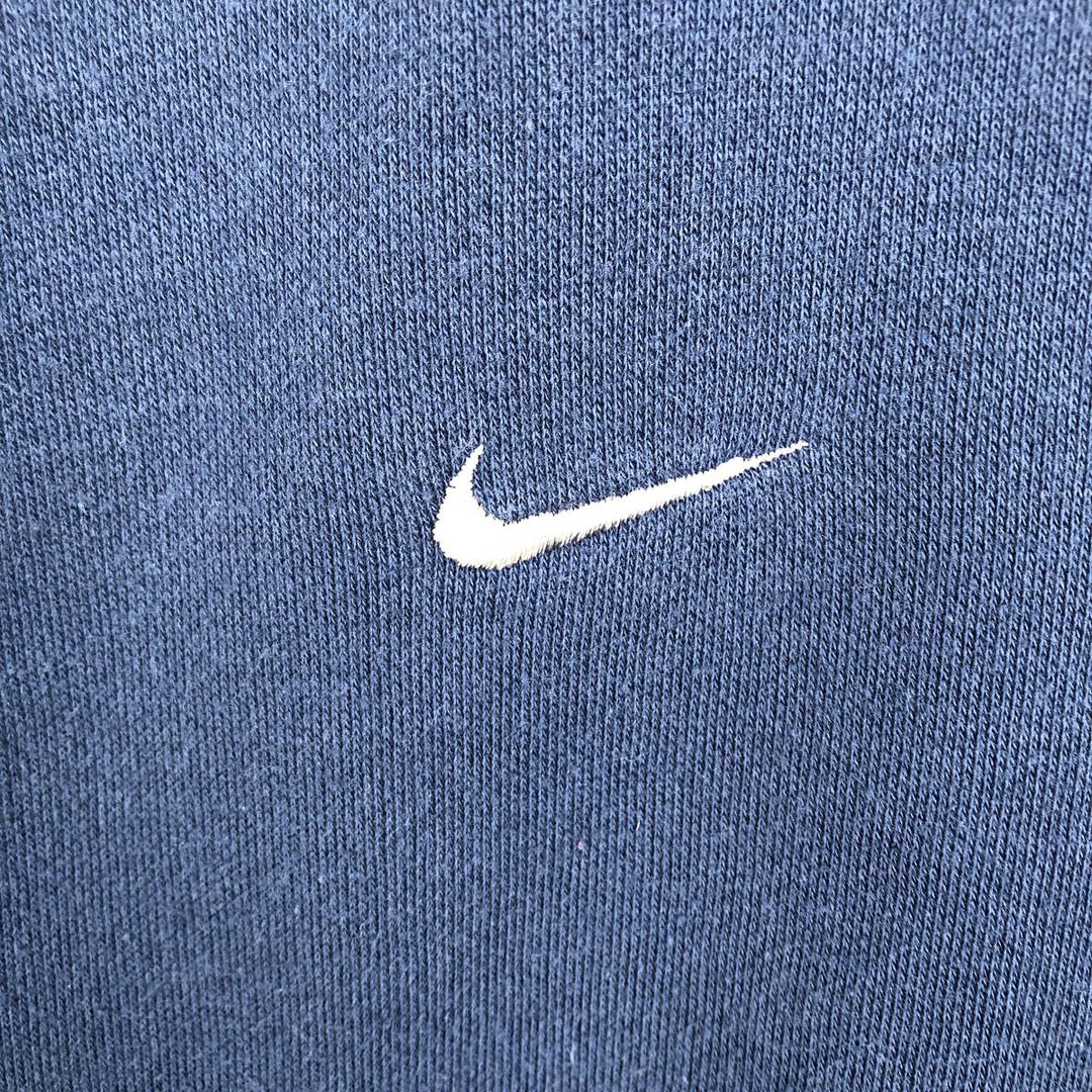 90s-00'S Nike One-Point Logo Sweatshirt, Men's Size XL (approx.) cotton navy blue type Vintage Second Hand