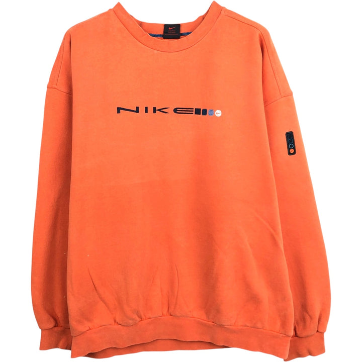 90'S Nike Logo Sweatshirt, Men's XL Size Vintage cotton orange type Vintage Second Hand
