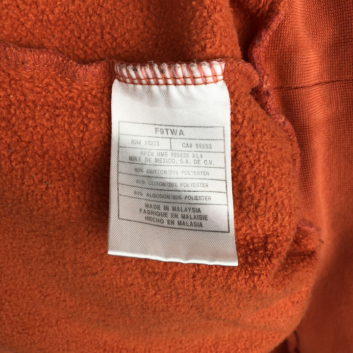 90'S Nike Logo Sweatshirt, Men's XL Size Vintage cotton orange type Vintage Second Hand