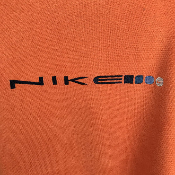 90'S Nike Logo Sweatshirt, Men's XL Size Vintage cotton orange type Vintage Second Hand