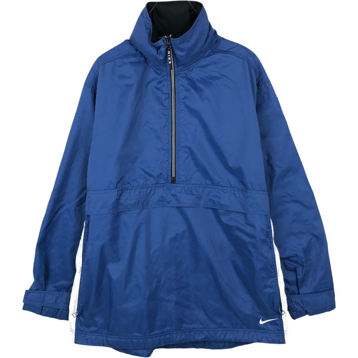 90'S Vintage Nike Anorak Jacket, Men's Size L Nylon blue type Vintage Second Hand