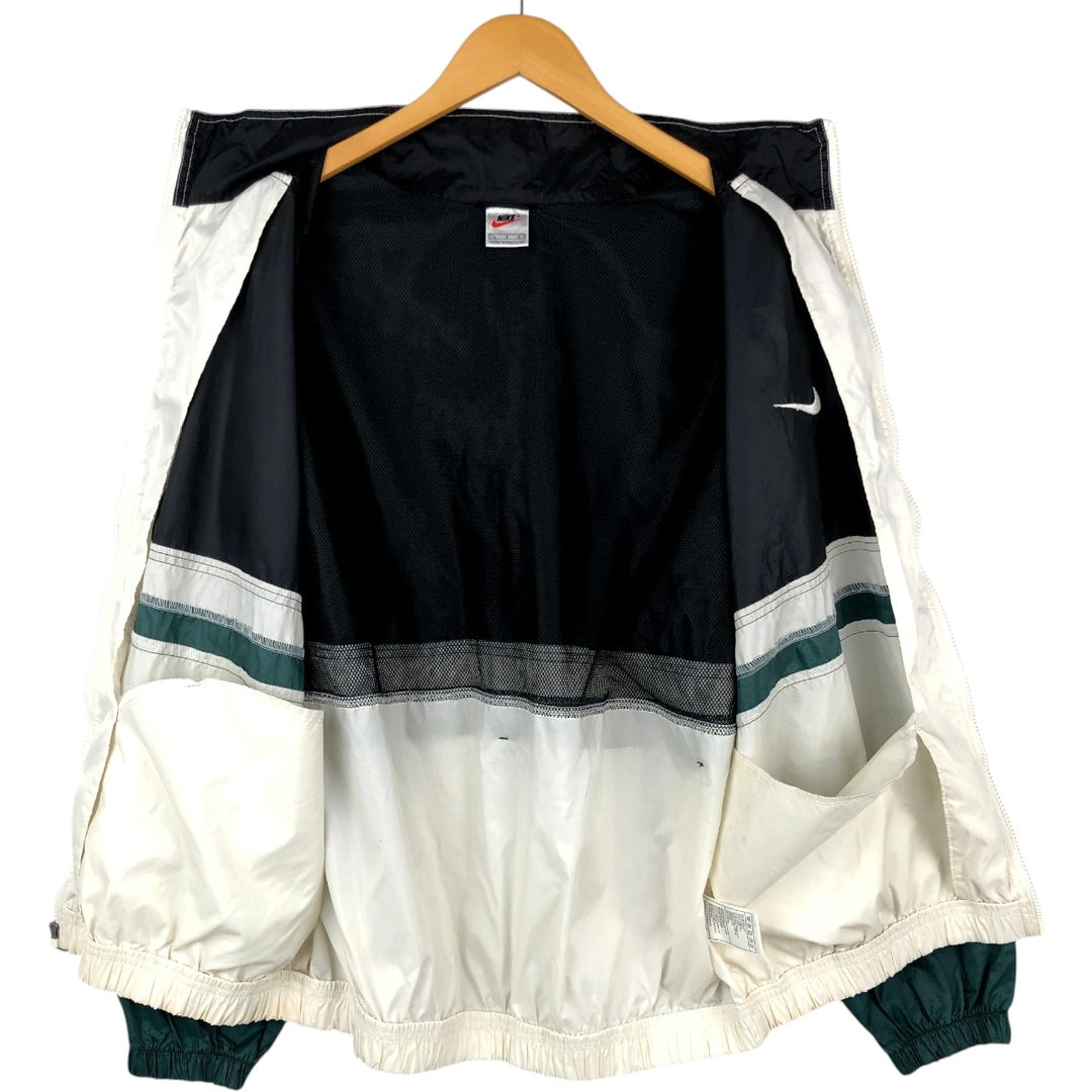 90'S Nike NIKE Nylon Jacket Men's Size L Vintage Nylon black type Vintage Second Hand