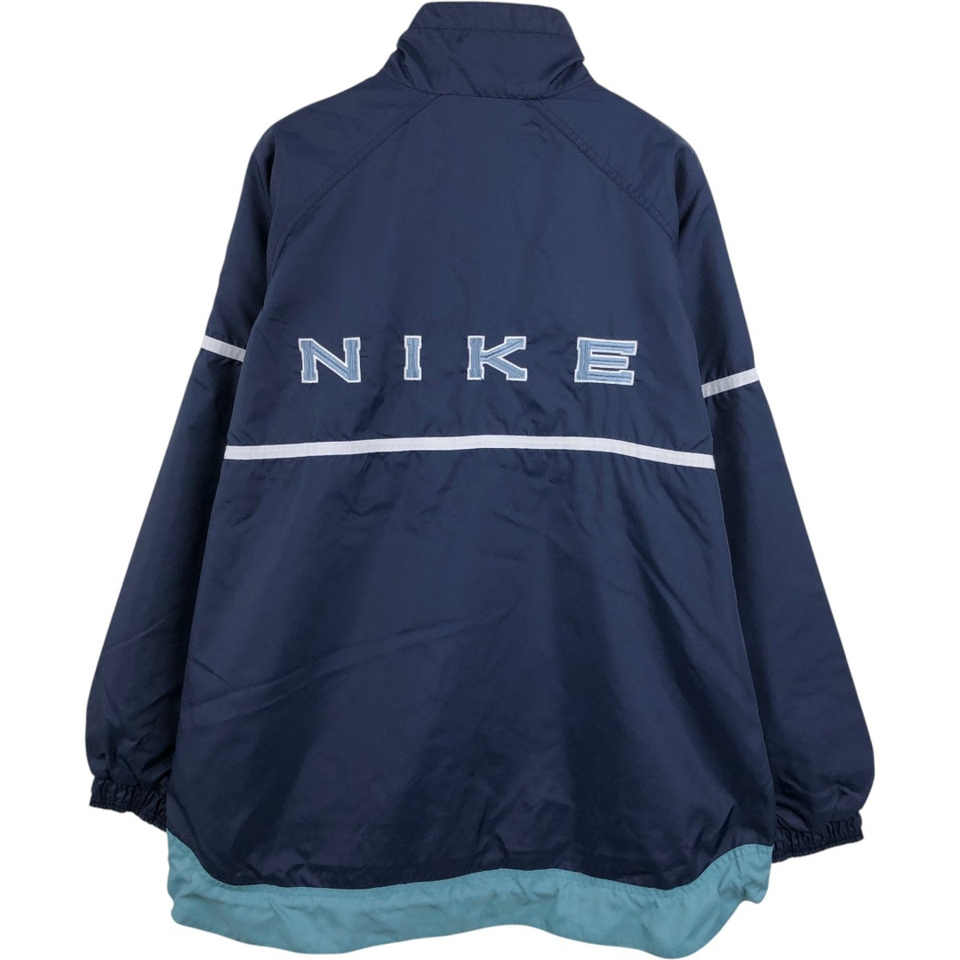 90'S Nike Nylon Pullover, Men's Size M (approx.), Vintage Nylon navy blue type Vintage Second Hand