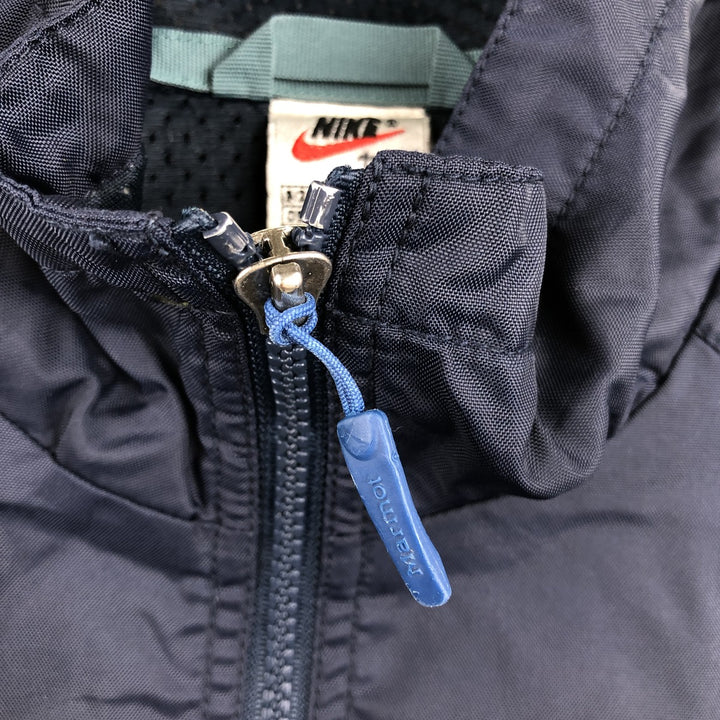 90'S Nike Nylon Pullover, Men's Size M (approx.), Vintage Nylon navy blue type Vintage Second Hand