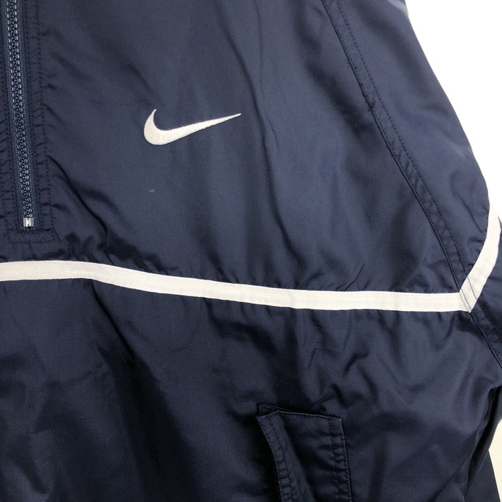 90'S Nike Nylon Pullover, Men's Size M (approx.), Vintage Nylon navy blue type Vintage Second Hand