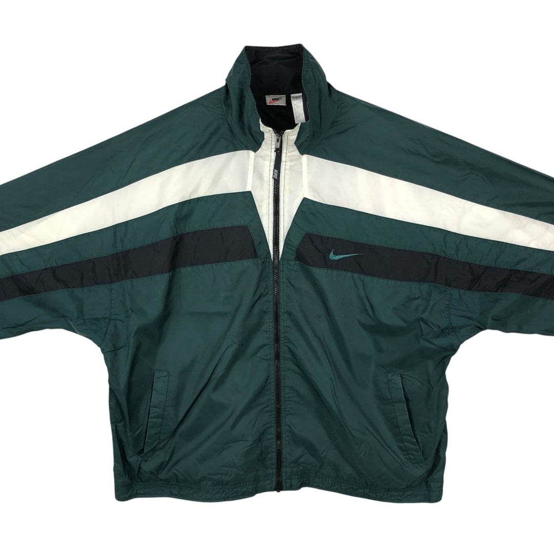 Nike Nylon Jacket, Men's XL Nylon Green type dark green Vintage Second Hand