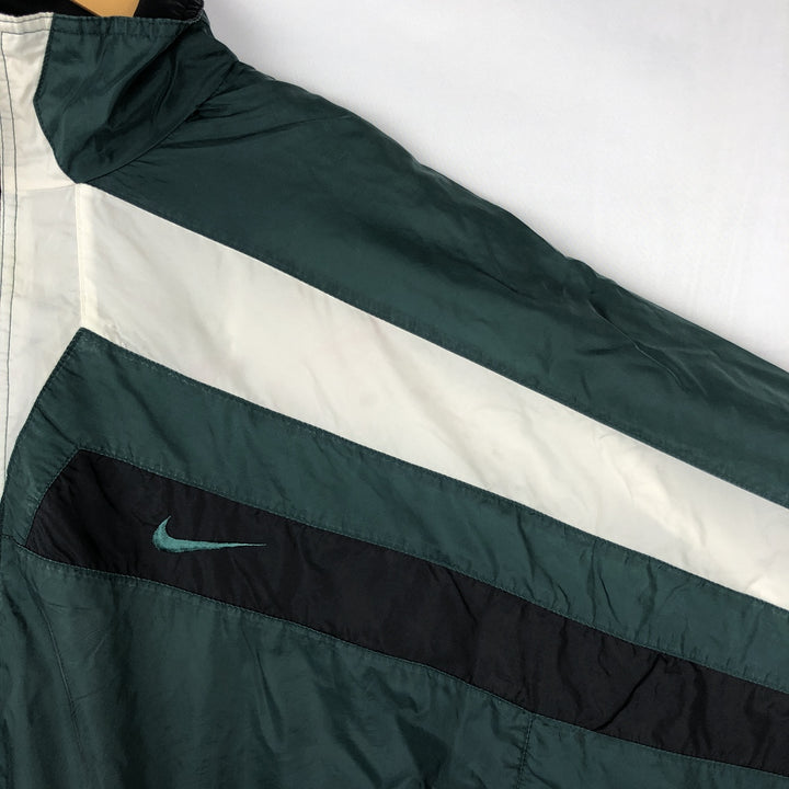 Nike Nylon Jacket, Men's XL Nylon Green type dark green Vintage Second Hand