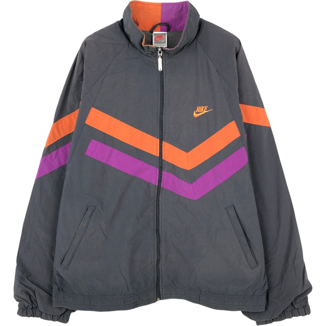 Vintage 90'S Nike silver tag windbreaker, size M, men's unclear Charcoal Vintage Second Hand
