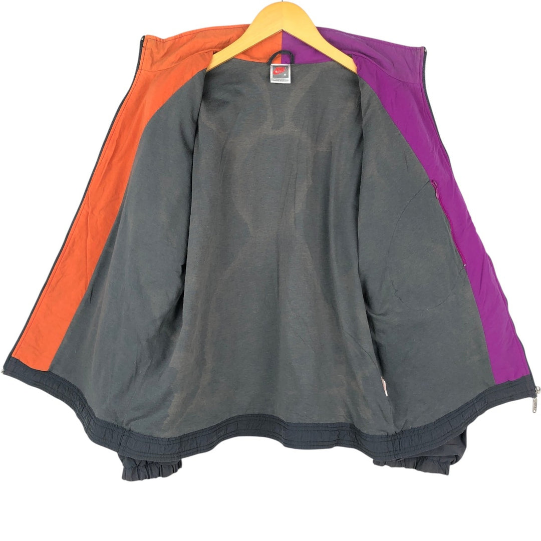Vintage 90'S Nike silver tag windbreaker, size M, men's unclear Charcoal Vintage Second Hand