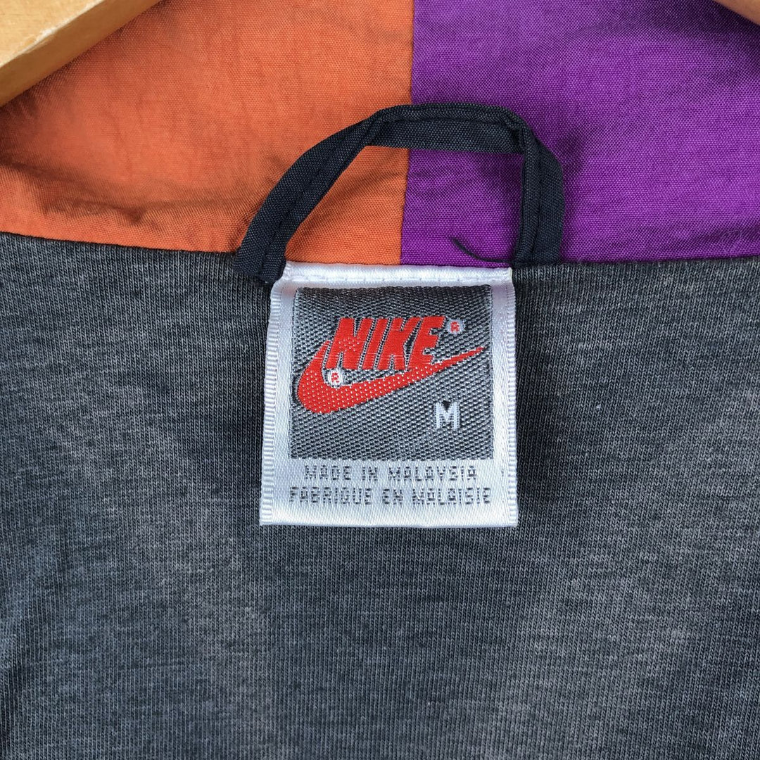 Vintage 90'S Nike silver tag windbreaker, size M, men's unclear Charcoal Vintage Second Hand