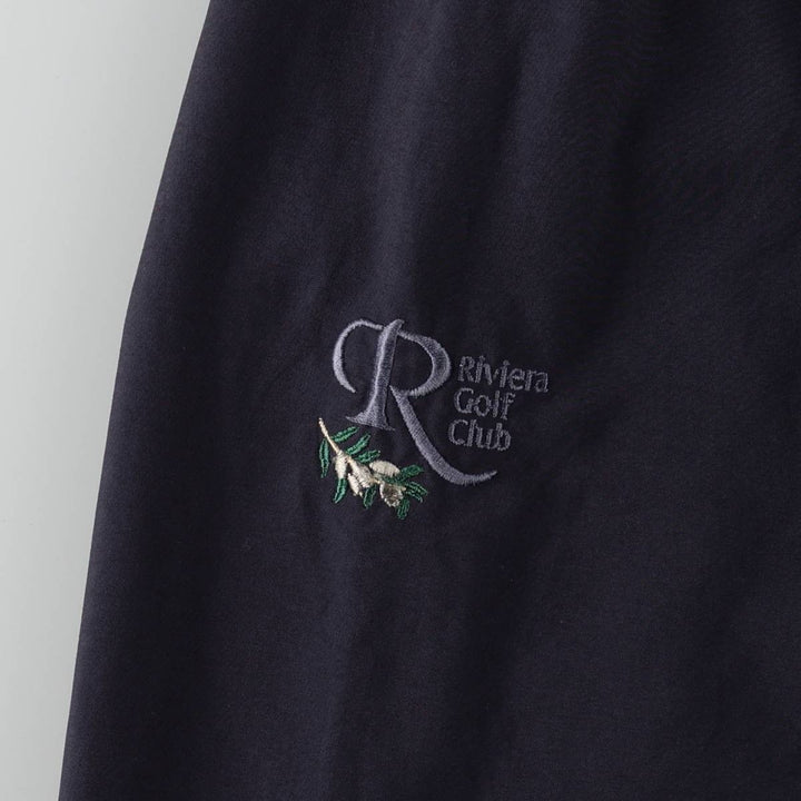 2000'S adidas V-neck warm-up pullover, men's size L polyester navy blue type Vintage Second Hand