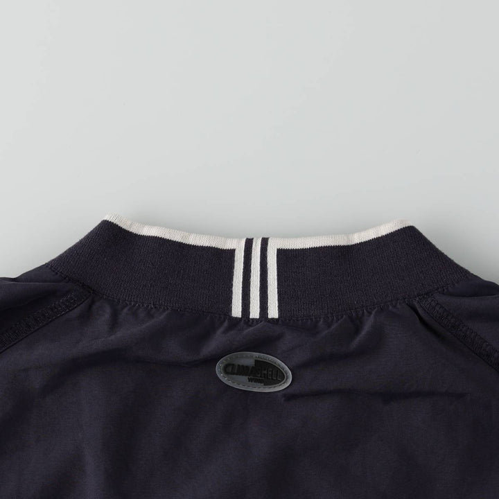 2000'S adidas V-neck warm-up pullover, men's size L polyester navy blue type Vintage Second Hand