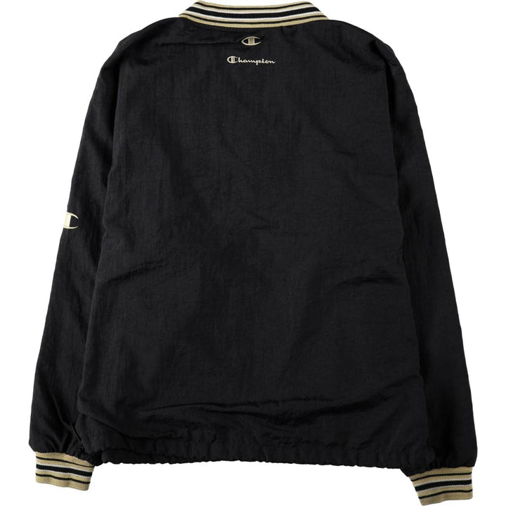 90s-00'S Champion PURDUE (Purdue University) V-neck College Nylon Pullover, Men's Size L (approx.), Vintage Nylon black type Vintage Second Hand