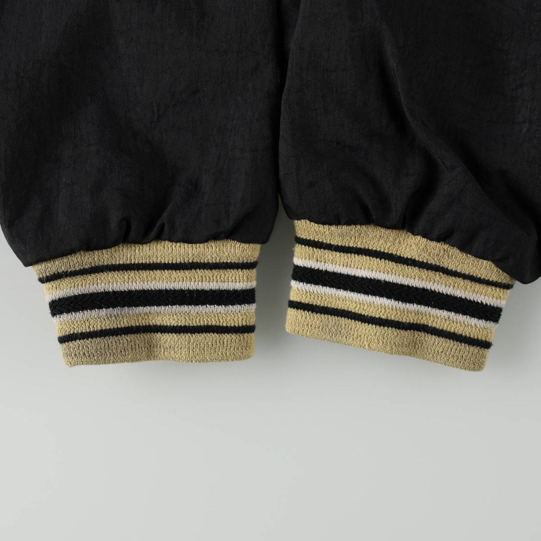 90s-00'S Champion PURDUE (Purdue University) V-neck College Nylon Pullover, Men's Size L (approx.), Vintage Nylon black type Vintage Second Hand