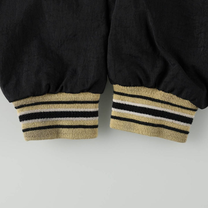 90s-00'S Champion PURDUE (Purdue University) V-neck College Nylon Pullover, Men's Size L (approx.), Vintage Nylon black type Vintage Second Hand