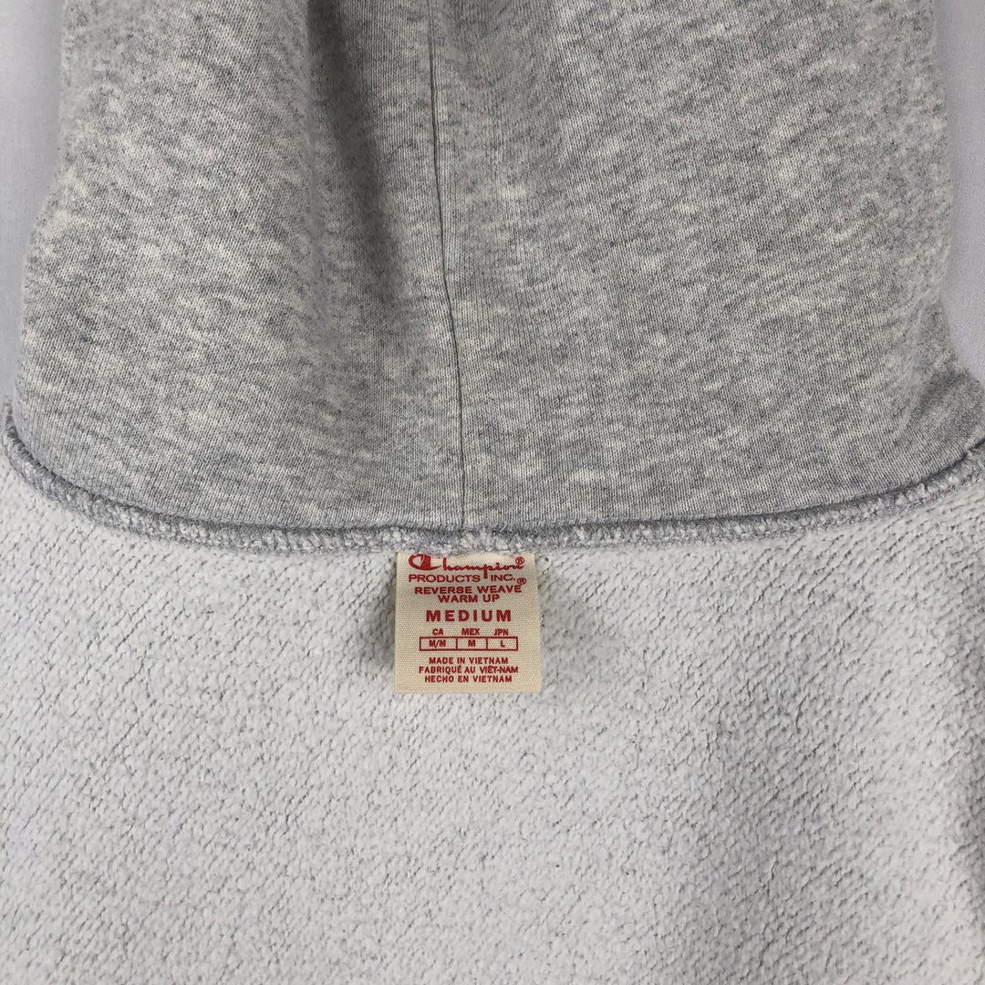 Champion REVERSE WEAVE WARM UP Reverse Weave Sweat Pullover Hoodie (Men's Size M) cotton gray type Vintage Second Hand