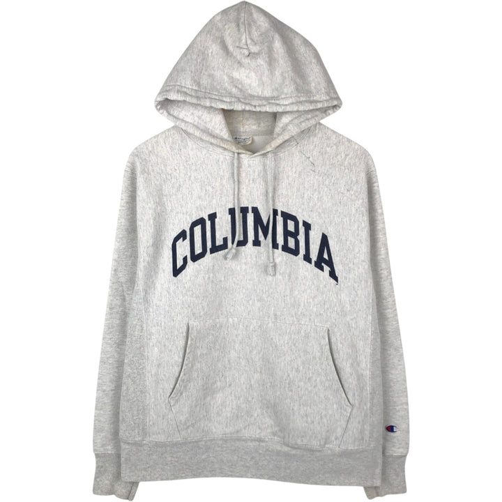 Champion Reverse Weave Replica, Solid Color Tag, Columbia University College Sweatshirt Pullover Hoodie, Men's Size M (approx.) unclear gray type Vintage Second Hand