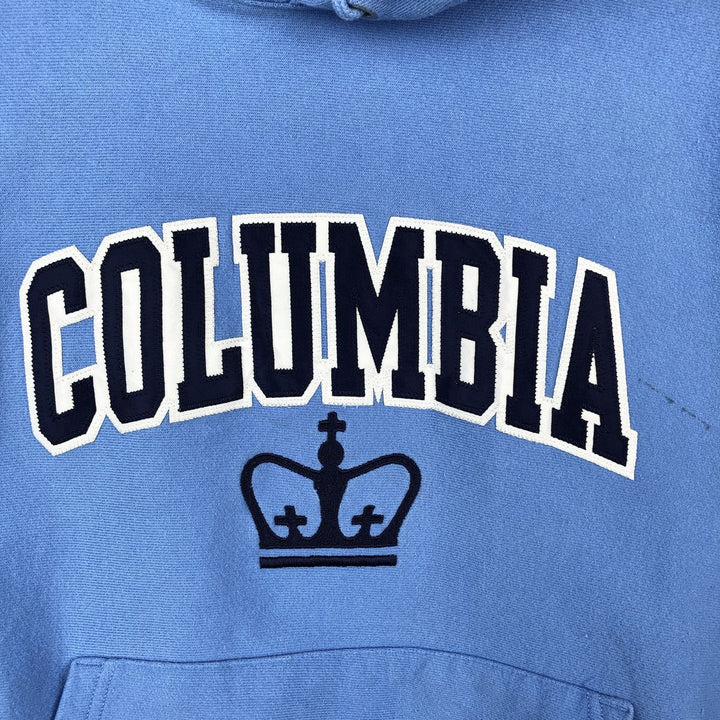 Champion Reverse Weave Columbia University College Sweatshirt Pullover Hoodie (Men's Size M) cotton blue type Vintage Second Hand
