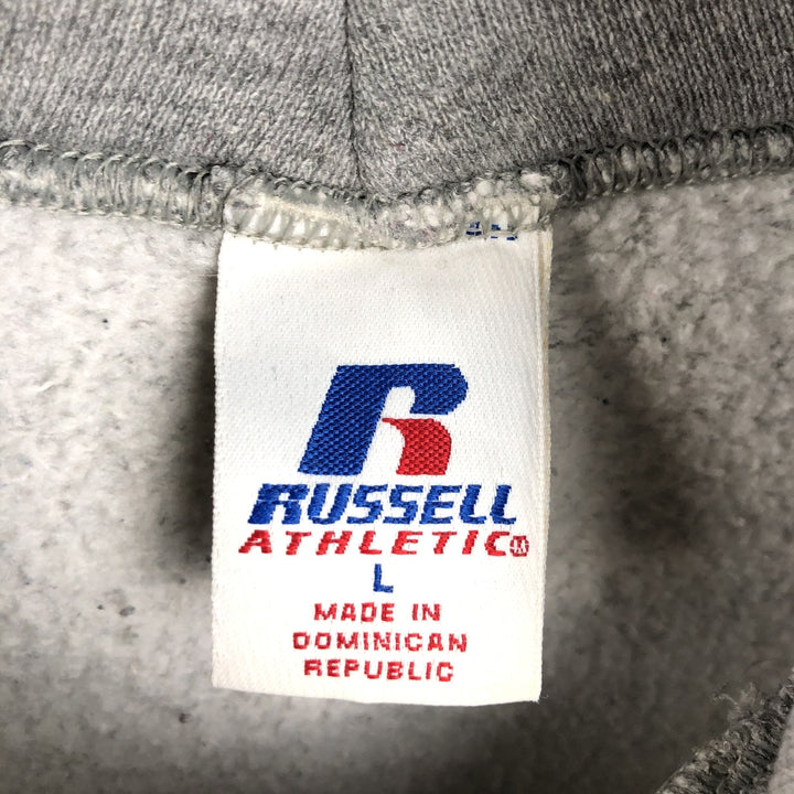 Russell College Sweatshirt Pullover Hoodie, Men's Size L polyester gray type Vintage Second Hand