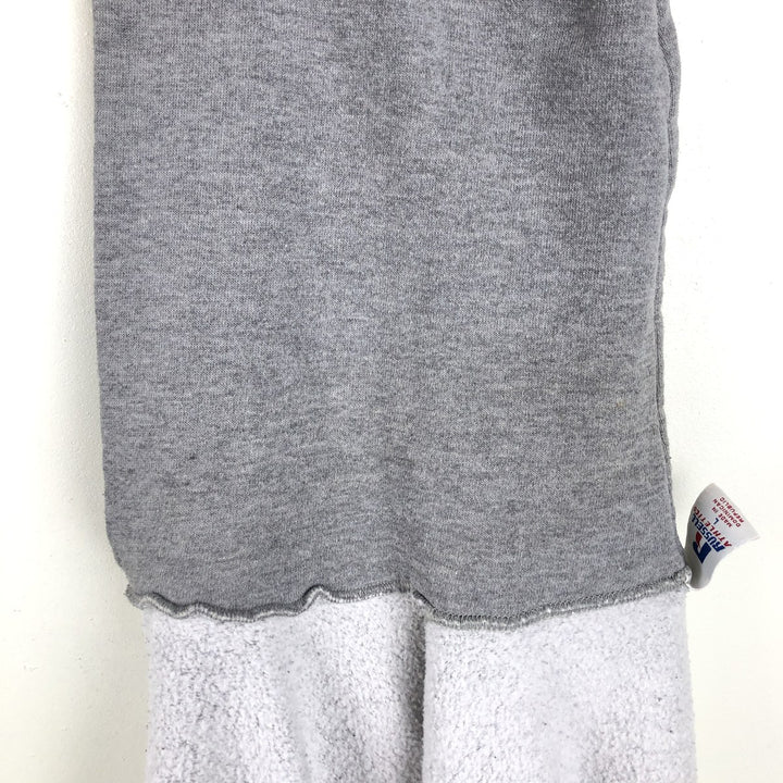 Russell College Sweatshirt Pullover Hoodie, Men's Size L polyester gray type Vintage Second Hand