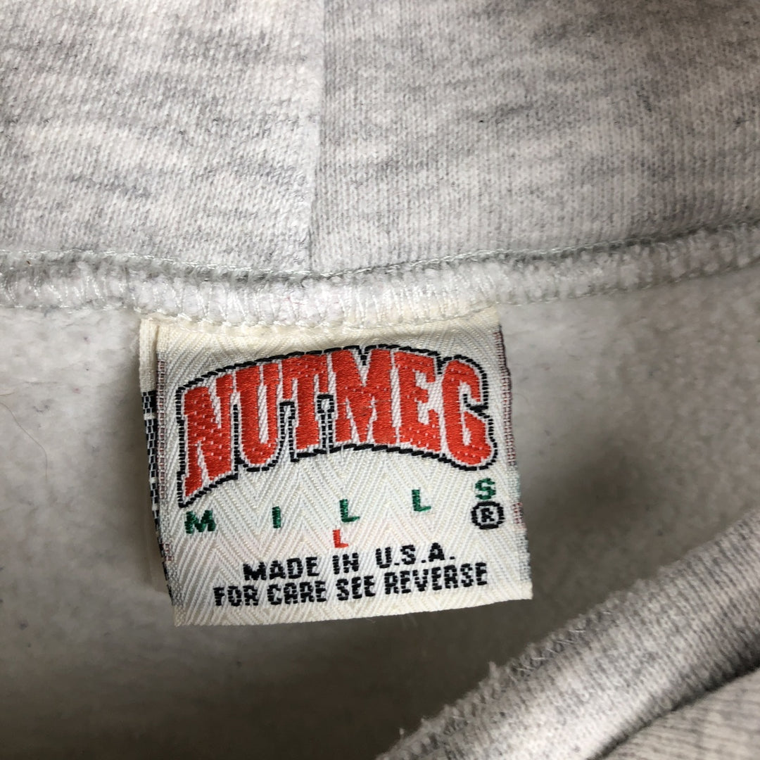 90'S NUTMEG NFL Dallas Cowboys sweatshirt pullover hoodie, Made in USA, Men's size L equivalent, Vintage cotton gray type Vintage Second Hand