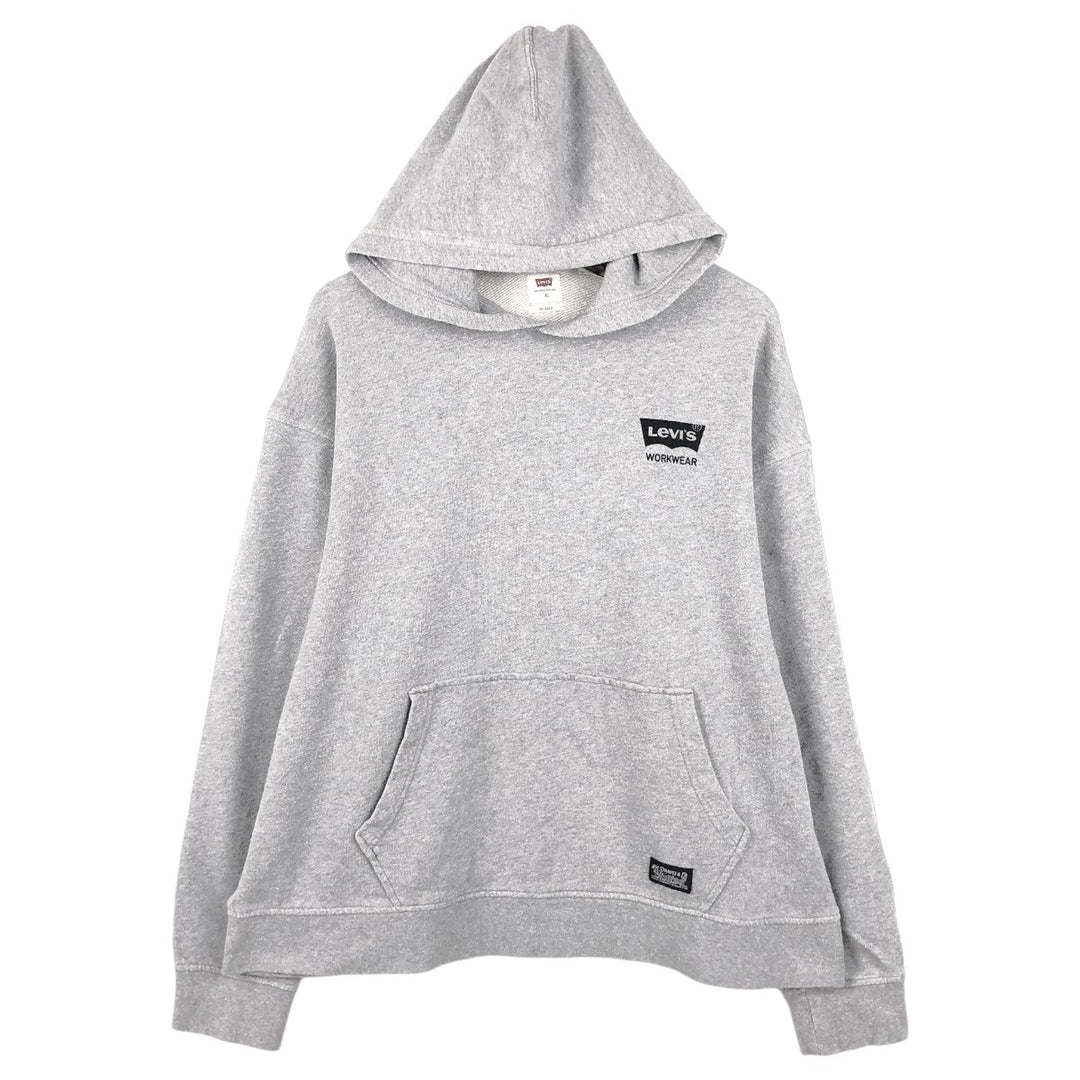 Levi's RELAXED Sweat Pullover Hoodie, Men's Size XL (approx.) cotton gray type Vintage Second Hand