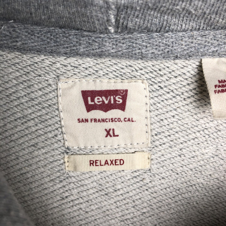 Levi's RELAXED Sweat Pullover Hoodie, Men's Size XL (approx.) cotton gray type Vintage Second Hand