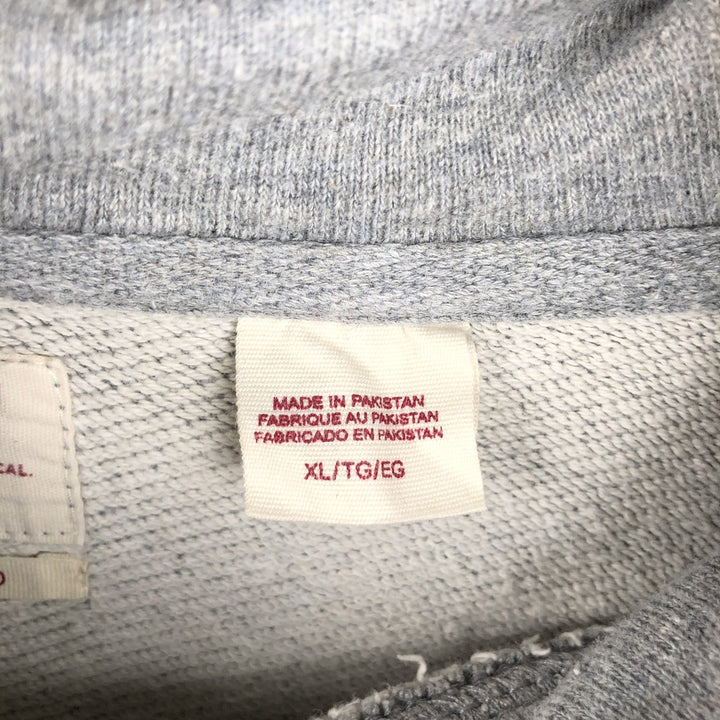 Levi's RELAXED Sweat Pullover Hoodie, Men's Size XL (approx.) cotton gray type Vintage Second Hand