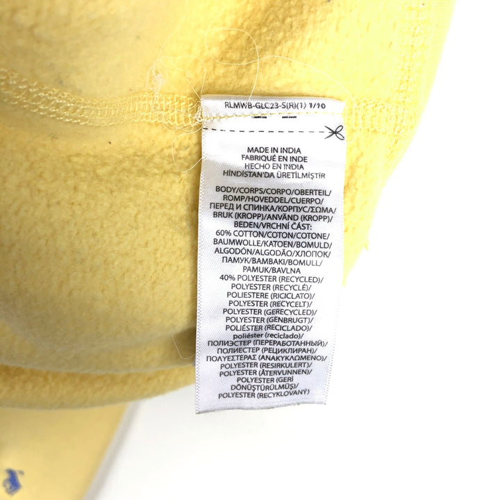 Ralph Lauren POLO RALPH LAUREN sweatshirt pullover hoodie, men's size L cotton yellow type Vintage Second Hand