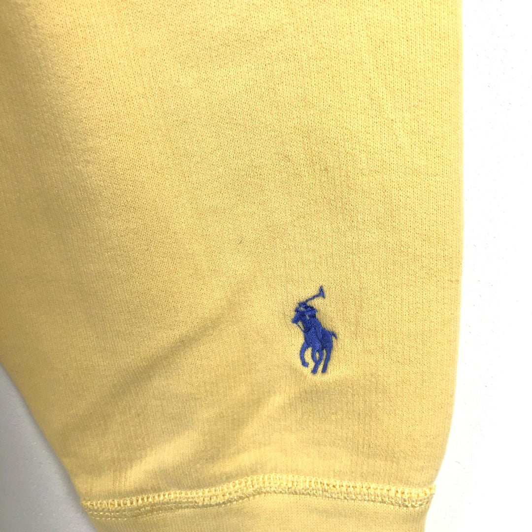 Ralph Lauren POLO RALPH LAUREN sweatshirt pullover hoodie, men's size L cotton yellow type Vintage Second Hand