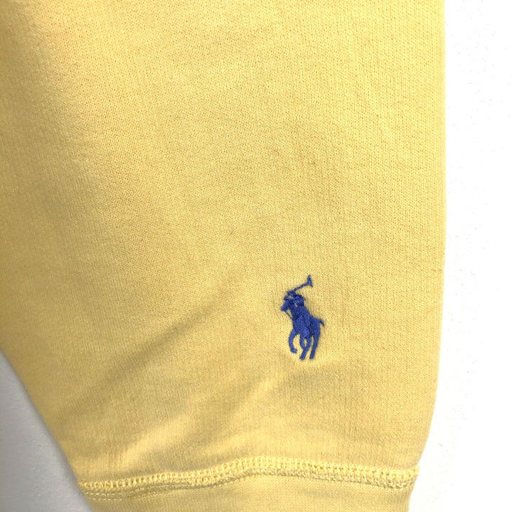 Ralph Lauren POLO RALPH LAUREN sweatshirt pullover hoodie, men's size L cotton yellow type Vintage Second Hand