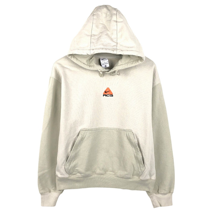 Nike ACG Sweat Pullover Hoodie (Men's Size M) cotton Beige type Vintage Second Hand