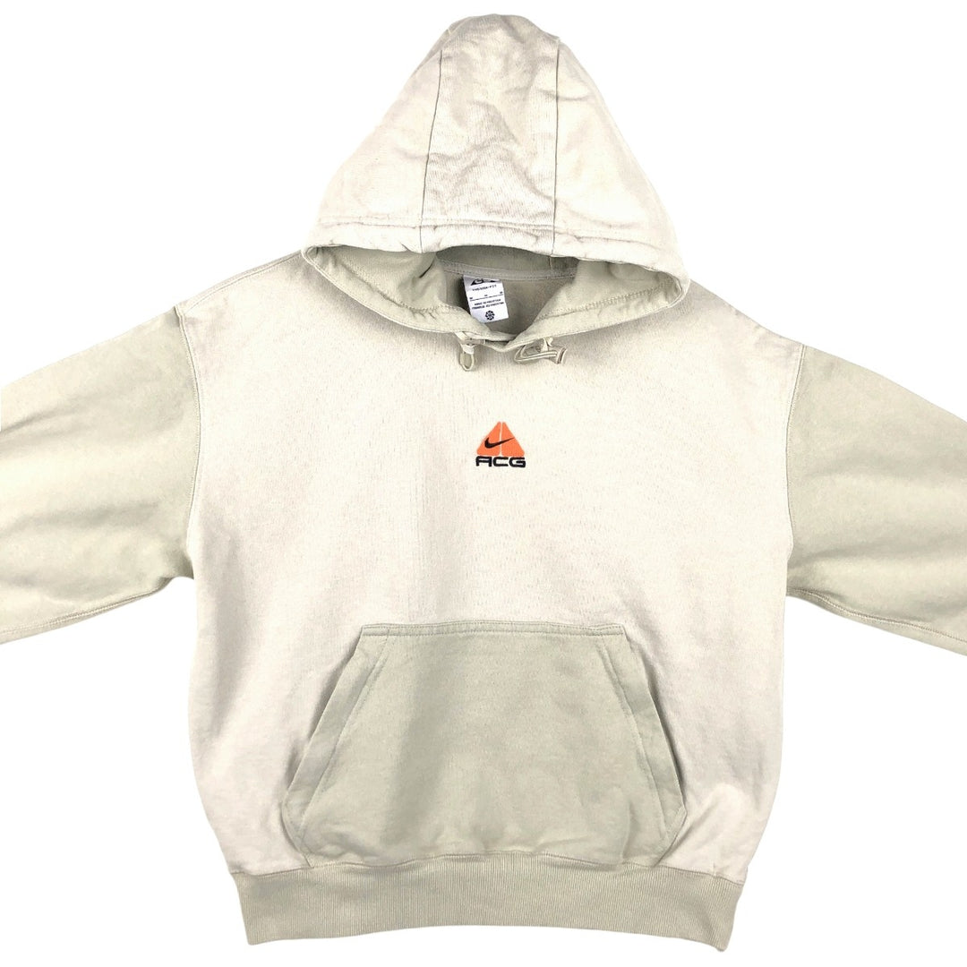 Nike ACG Sweat Pullover Hoodie (Men's Size M) cotton Beige type Vintage Second Hand