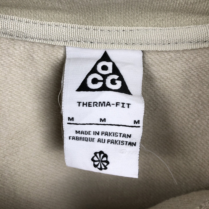 Nike ACG Sweat Pullover Hoodie (Men's Size M) cotton Beige type Vintage Second Hand