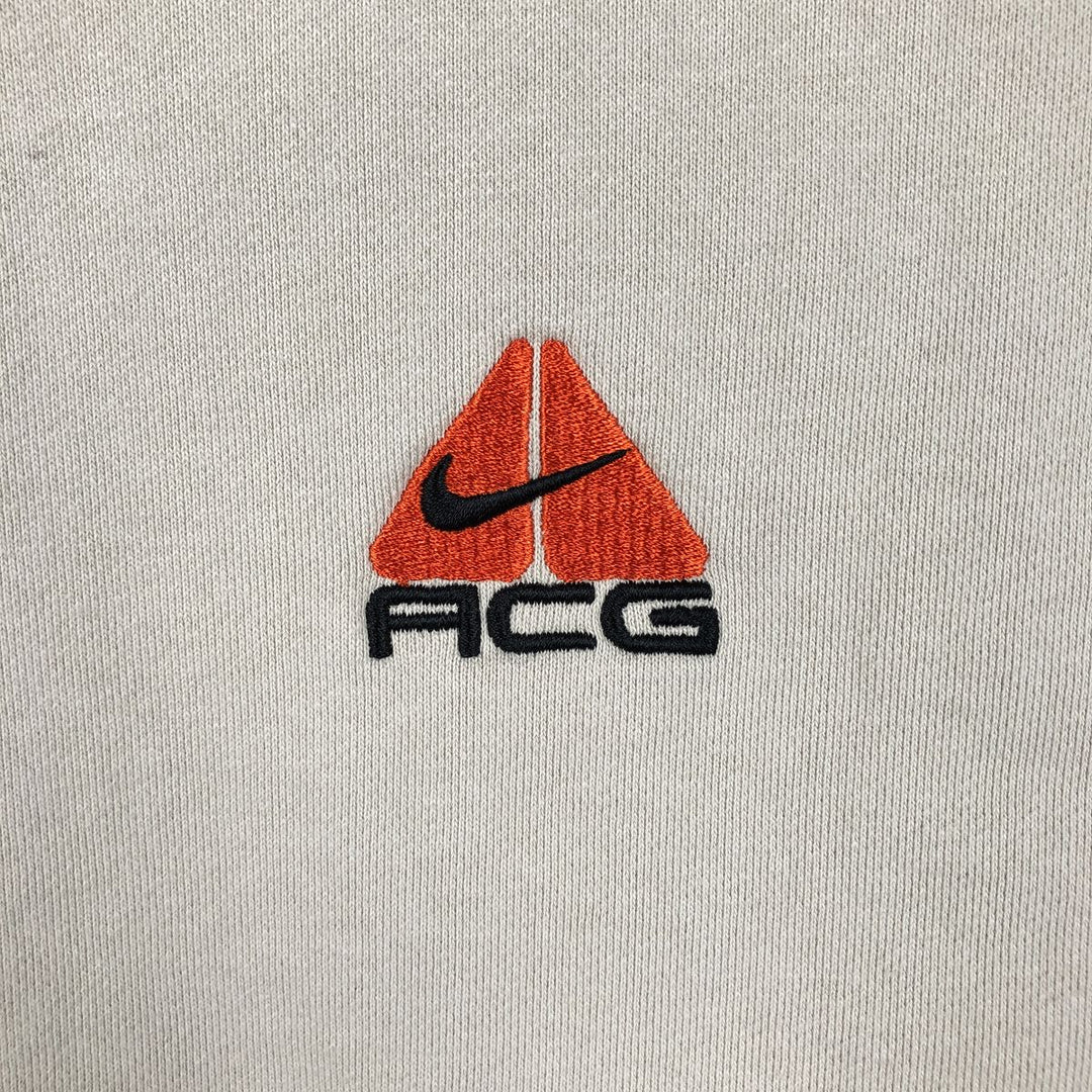 Nike ACG Sweat Pullover Hoodie (Men's Size M) cotton Beige type Vintage Second Hand