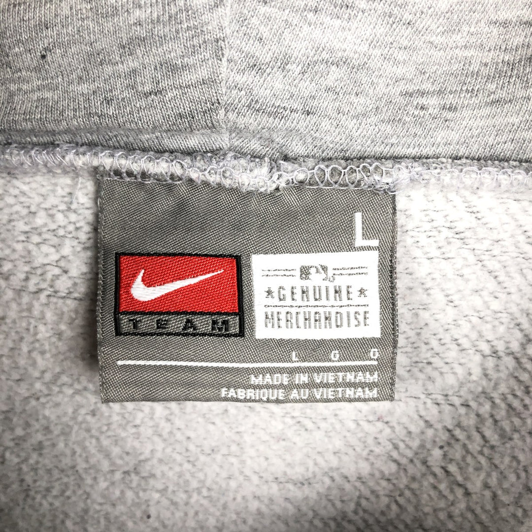 Nike TEAM Center Logo MLB Pittsburgh Pirates Sweat Pullover Hoodie (Men's Size L) cotton gray type Vintage Second Hand