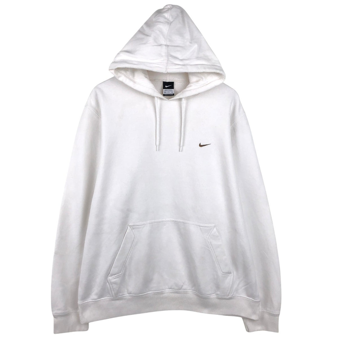 Nike Sweat Pullover Hoodie Men's XXL cotton pale white type Vintage Second Hand
