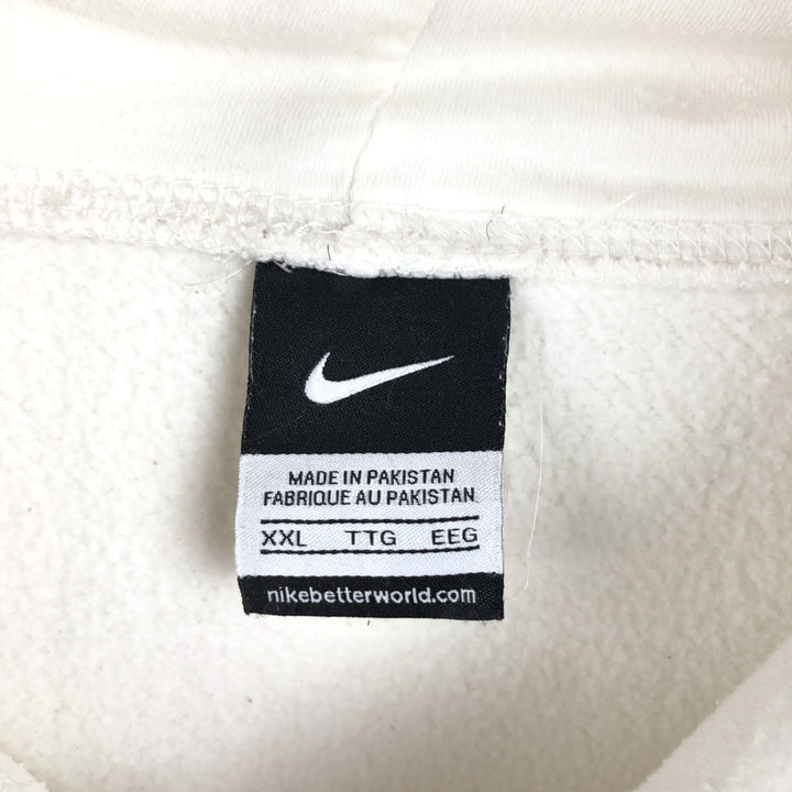 Nike Sweat Pullover Hoodie Men's XXL cotton pale white type Vintage Second Hand