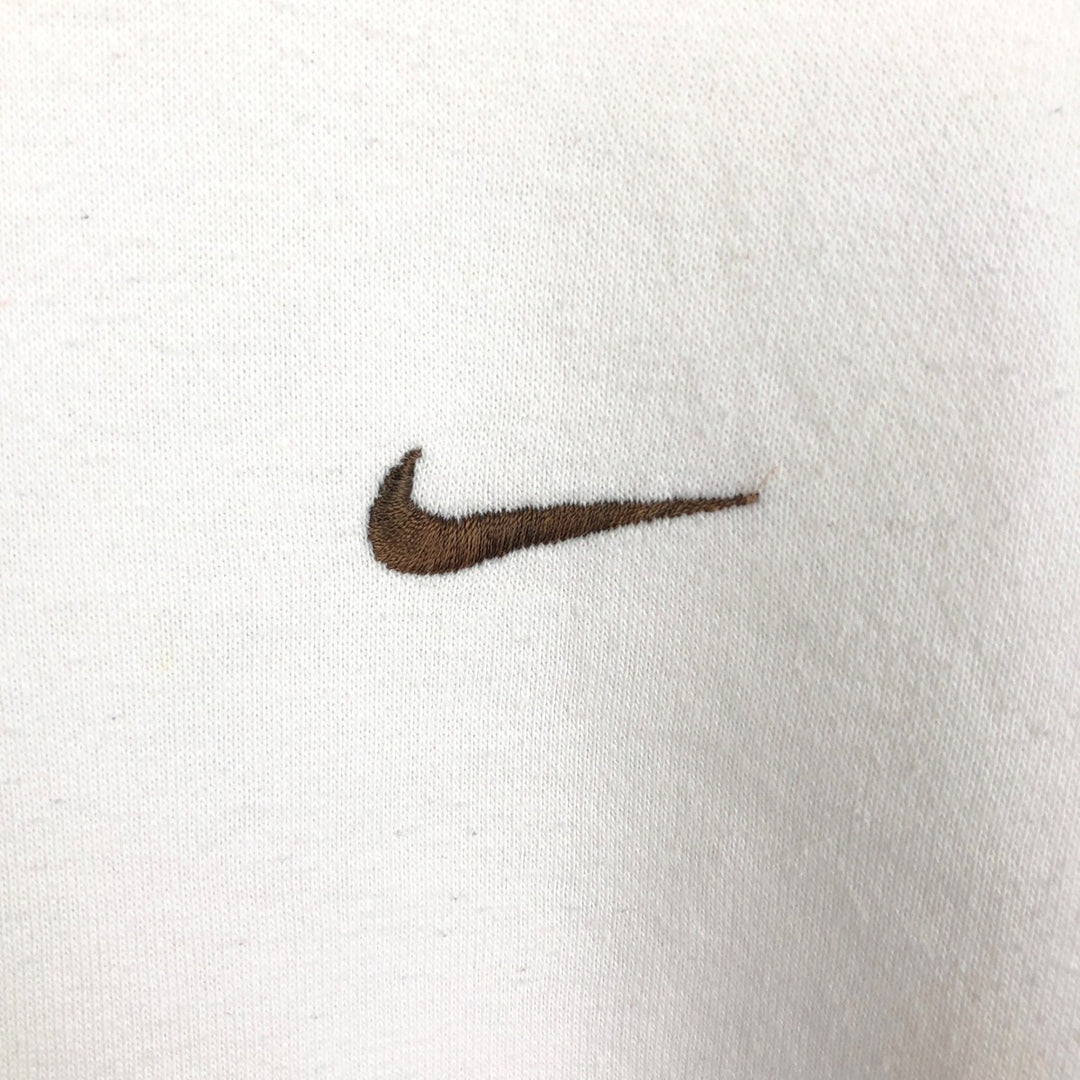 Nike Sweat Pullover Hoodie Men's XXL cotton pale white type Vintage Second Hand