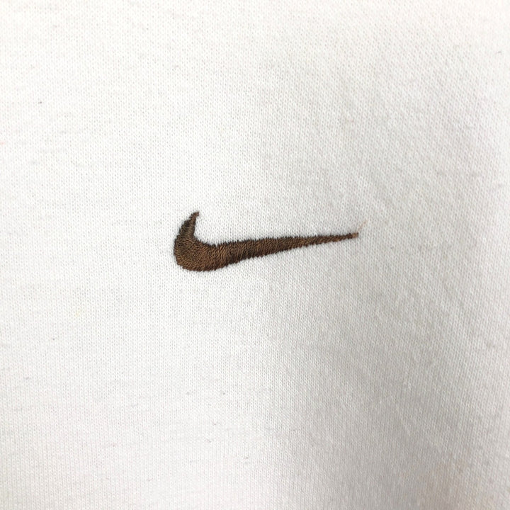 Nike Sweat Pullover Hoodie Men's XXL cotton pale white type Vintage Second Hand