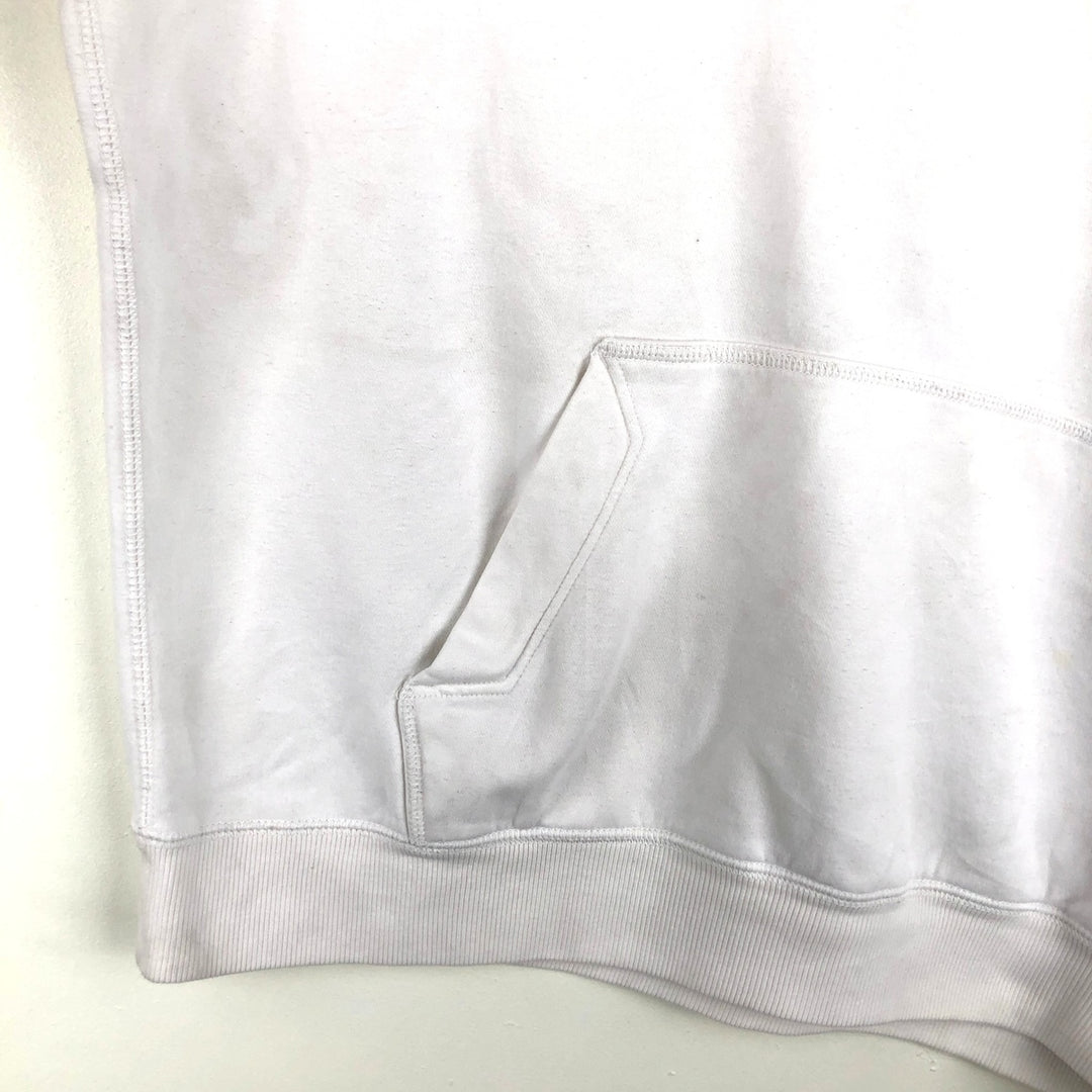 Nike Sweat Pullover Hoodie Men's XXL cotton pale white type Vintage Second Hand