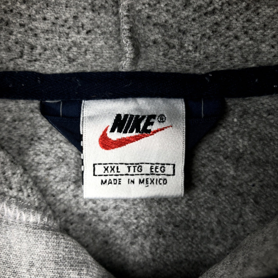 90s-era Nike sweatshirt pullover hoodie, men's size XXL equivalent, vintage. cotton gray type Vintage Second Hand