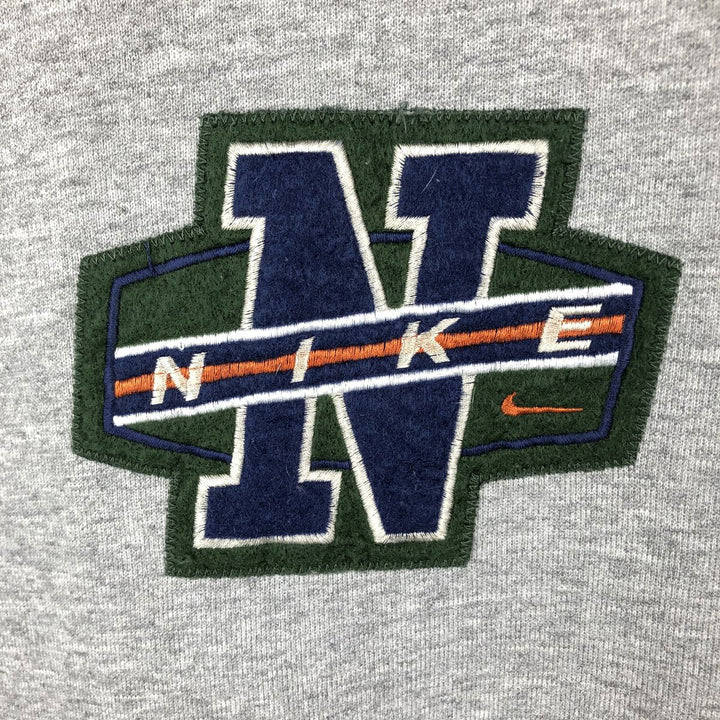 90s-era Nike sweatshirt pullover hoodie, men's size XXL equivalent, vintage. cotton gray type Vintage Second Hand