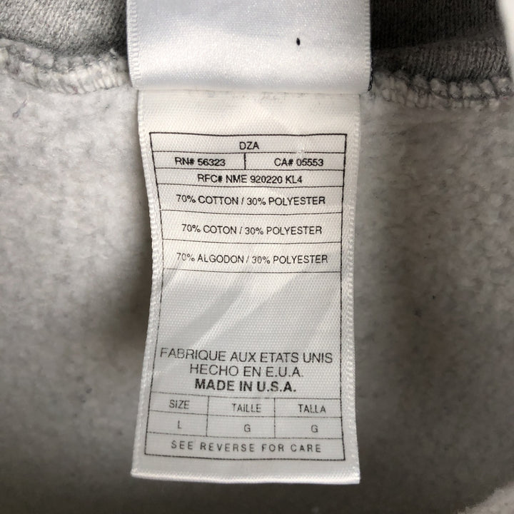 Vintage 90'S Nike pullover sweatshirt, made in the USA, size L, men's cotton gray type Vintage Second Hand