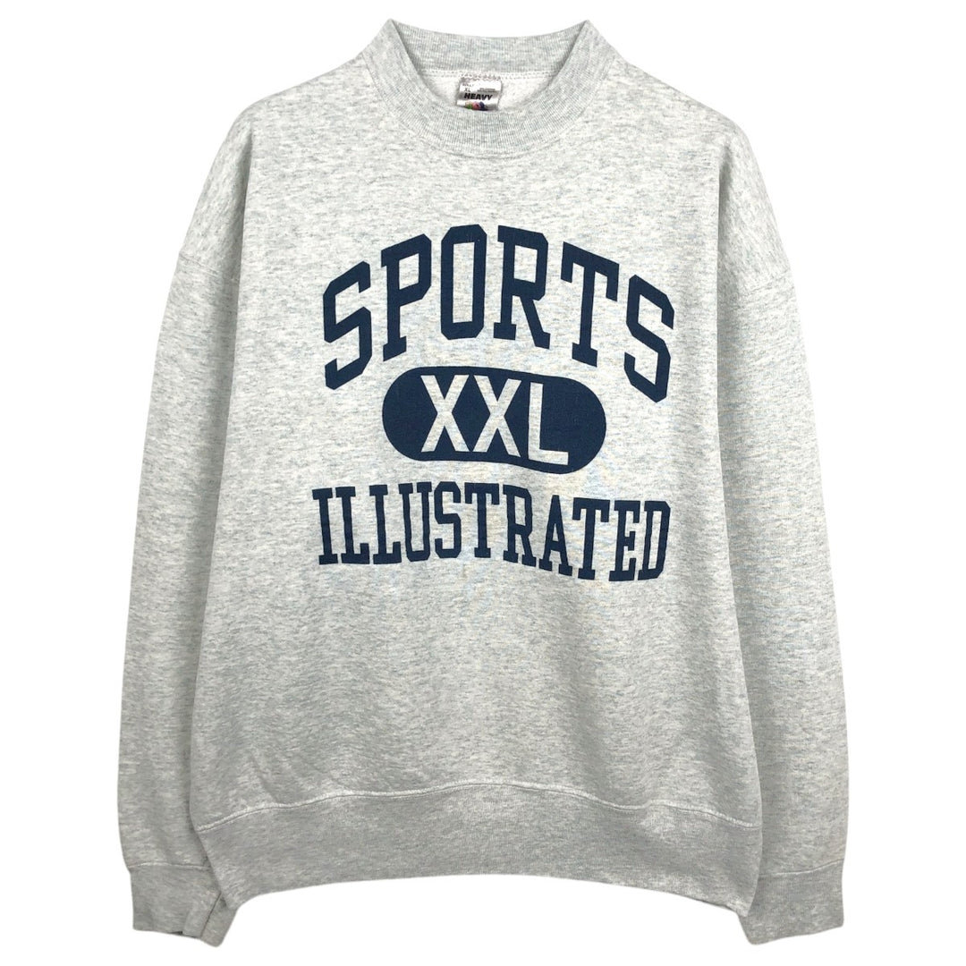 90'S Fruit of the Loom SPORTS ILLUSTRATED Print Sweatshirt, Made in USA, Men's XL equivalent, Vintage cotton gray type Vintage Second Hand