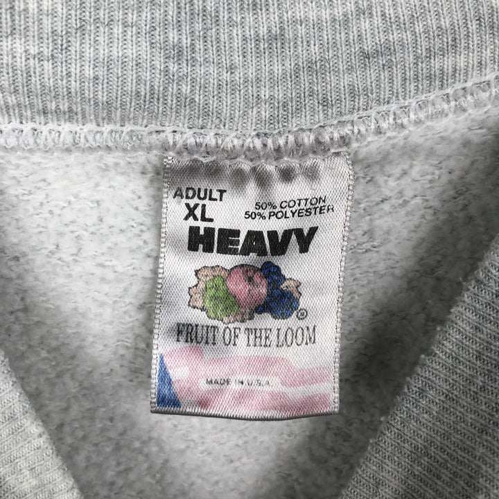 90'S Fruit of the Loom SPORTS ILLUSTRATED Print Sweatshirt, Made in USA, Men's XL equivalent, Vintage cotton gray type Vintage Second Hand
