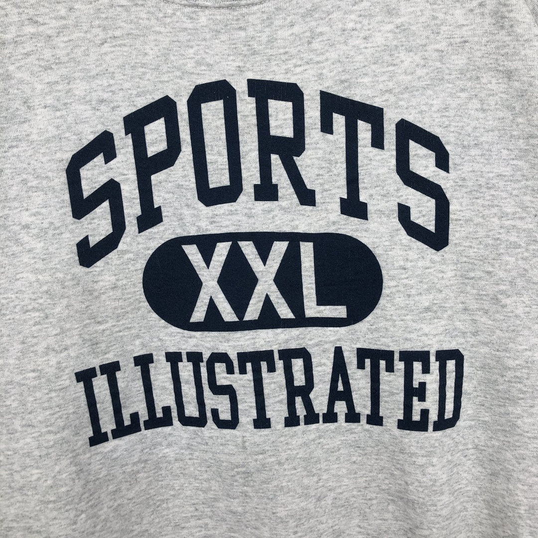 90'S Fruit of the Loom SPORTS ILLUSTRATED Print Sweatshirt, Made in USA, Men's XL equivalent, Vintage cotton gray type Vintage Second Hand