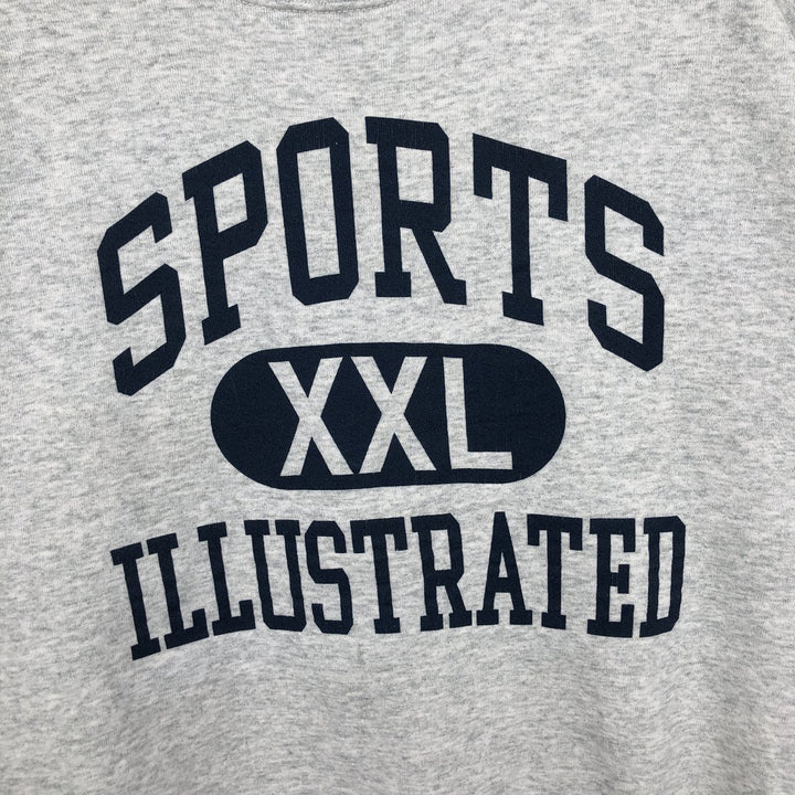 90'S Fruit of the Loom SPORTS ILLUSTRATED Print Sweatshirt, Made in USA, Men's XL equivalent, Vintage cotton gray type Vintage Second Hand