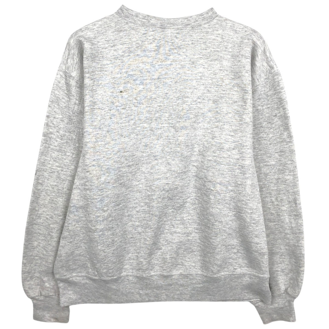90'S Russell College Sweatshirt, Made in USA, Men's L, Vintage cotton gray type Vintage Second Hand